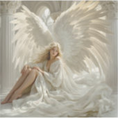 Sanctum of Wings: Engel in de Hallen van Licht Sticker (Voorkant)