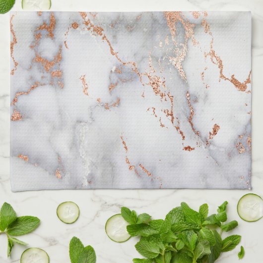 Sand Accents and White Abstract Pattern Theedoek (Gevouwen)