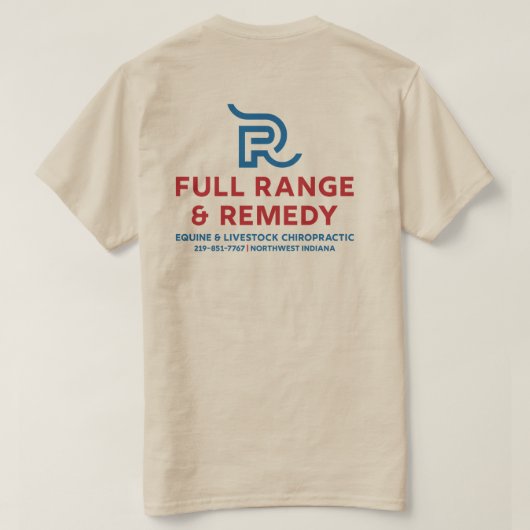 Sand Animal Chiro T-shirt (Design achterkant)