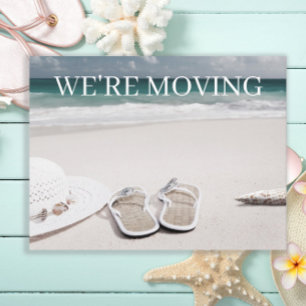Sand Beach Ocean Changement d'adresse Faire-part