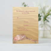 Sand Beach Seashells Beach Wedding RSVP (Debout devant)
