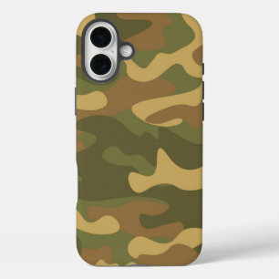 Sand Brown Camo iPhone 16 Plus Hoesje