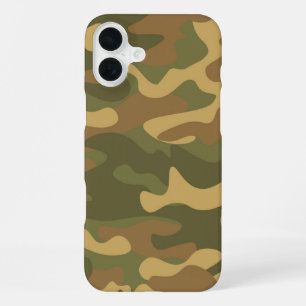 Sand Brown Camo iPhone 16 Plus Hoesje