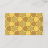 Sand Brown Star optische illusiontiepatroon Visitekaartje (Voorkant)