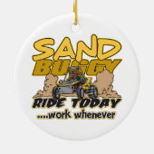 Sand Buggy Ride Today Keramisch Ornament (Achterkant)