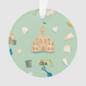 Sand Castle Architect Beach House  Ornament (voorkant)