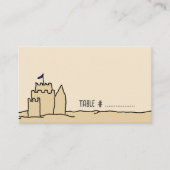 Sand Castle Art Escort Table Cartes de siège (Devant)