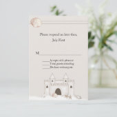 Sand Castle Beach thème Mariage RSVP (Debout devant)
