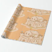 Sand Castle Cadeaupapier (Uitgerold)