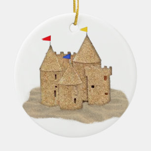 Sand Castle Keramisch Ornament