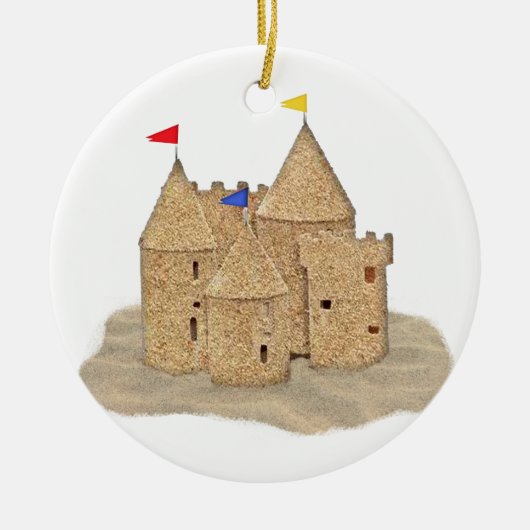 Sand Castle Keramisch Ornament (Voorkant)