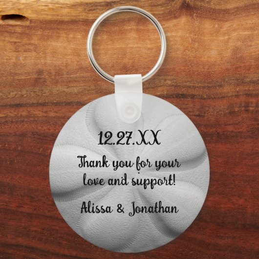 Sand Dollar - Aangepaste sleutel voor weduwschap Sleutelhanger (Voorkant)