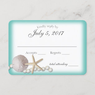 Sand Dollar and Pearls Beach Wedding Réponse