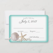 Sand Dollar and Pearls Beach Wedding Réponse (Devant)