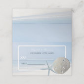 Sand Dollar and Starfish Beach Weddenschap (Buitenkant ongevouwen)