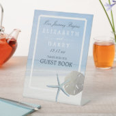 Sand Dollar and Starfish Beach Weddenschap Reclamebord Met Voetstuk (Insitu)