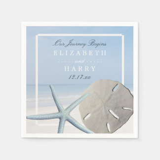 Sand Dollar and Starfish Beach Weddenschap Servetten