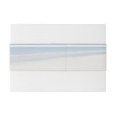 Sand Dollar and Starfish Beach Weddenschap Uitnodigingen Wikkel (Achterkant Voorbeeld)