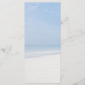 Sand Dollar and Starfish Beach Wedding Menu (Achterkant)