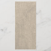 Sand Dollar Beach Menu Mariage (Dos)