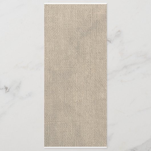 Sand Dollar Beach Menu Mariage (Dos)