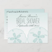 Sand Dollar Beach Vrijgezellenfeest Recept Kaarten (Voorkant / Achterkant)