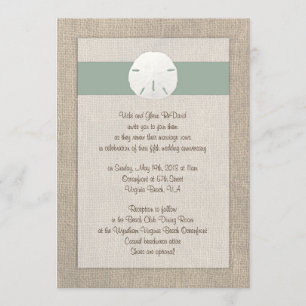 Sand Dollar Beach Wedding Invitation À Se Marier -