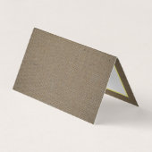 Sand Dollar & Burlap Logo/Afbeelding Hartelijk dan Visitekaartjes (Achterkant)