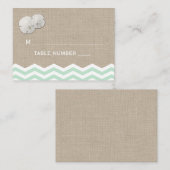 Sand Dollar & Chevron Place Card Plaatskaartje (Voorkant / Achterkant)