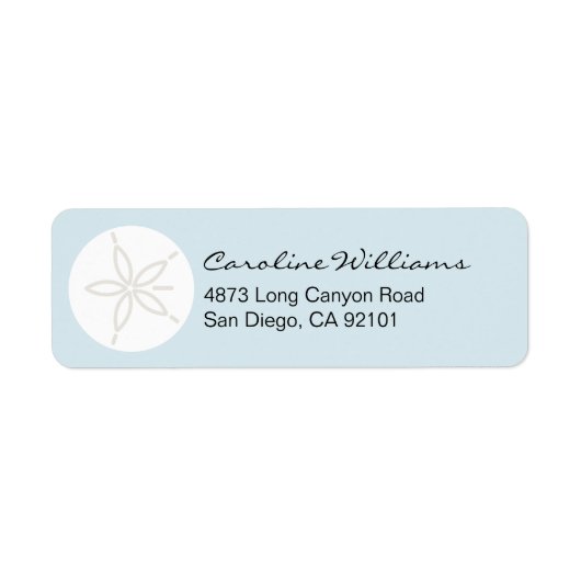 Sand Dollar Etiket (Voorkant)