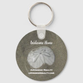 Sand Dollar Kust Huis Verkoop Onroerend Goed Sleutelhanger (Voorkant)