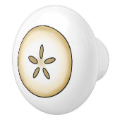 Sand Dollar Kusthuis Keramische Knop (Rechts)