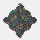 Sand Dollar Lines Red Yellow Blue Bedankdoosjes (Uitgevouwen)