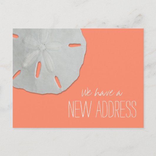 Sand Dollar Nouvelle Adresse Carte Postale Faire-p (Devant)