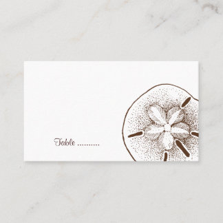 Sand Dollar Place Card Plaatskaartje