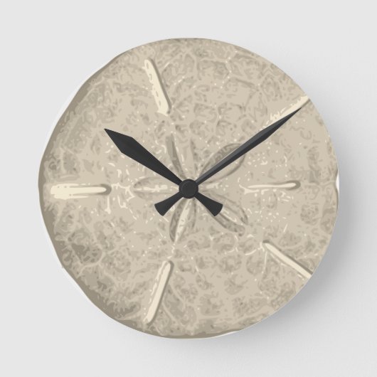Sand Dollar Ronde Klok (Voorkant)