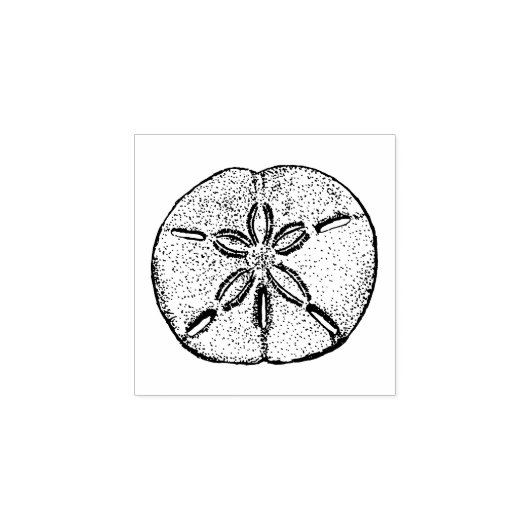 Sand Dollar Rubberstempel (Afrduk)