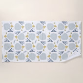 Sand Dollar Seashells Beach Patroon Strandlaken (Voorkant)