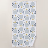 Sand Dollar Seashells Beach Patroon Strandlaken (Voorkant)