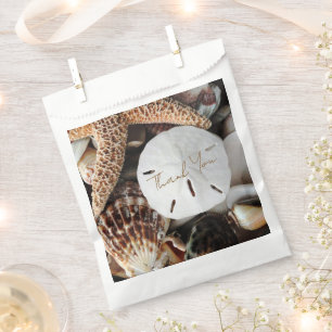 Sand Dollar Seashells Weddenschap Party Favor Bags Bedankzakje