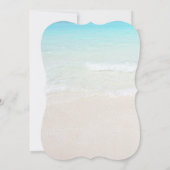 Sand Dollar Seaside Wedding Moderne Uitnodiging (Achterkant)
