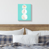 Sand Dollar Snowman Canvas Afdruk (Insitu (Slaapkamer))