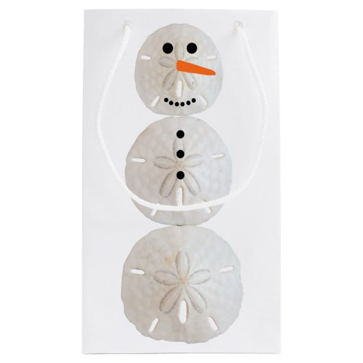 Sand Dollar Snowman Klein Cadeauzakje (Achterkant)