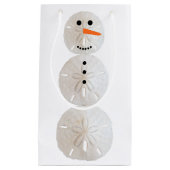 Sand Dollar Snowman Klein Cadeauzakje (Voorkant)