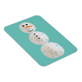 Sand Dollar Snowman Magneet (Rechterzijde)