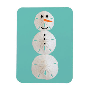 Sand Dollar Snowman Magneet