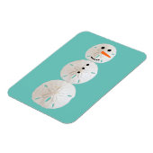 Sand Dollar Snowman Magneet (Linkerzijde)