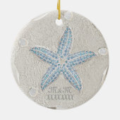 Sand Dollar Starfish Gem Ornament (Achterkant)