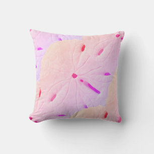 Sand Dollar Strand Roze Paarse Ombre Art Abstract Buitenkussen