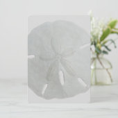 Sand Dollar Wedding Fan Program Paper Programma (Staand voorkant)